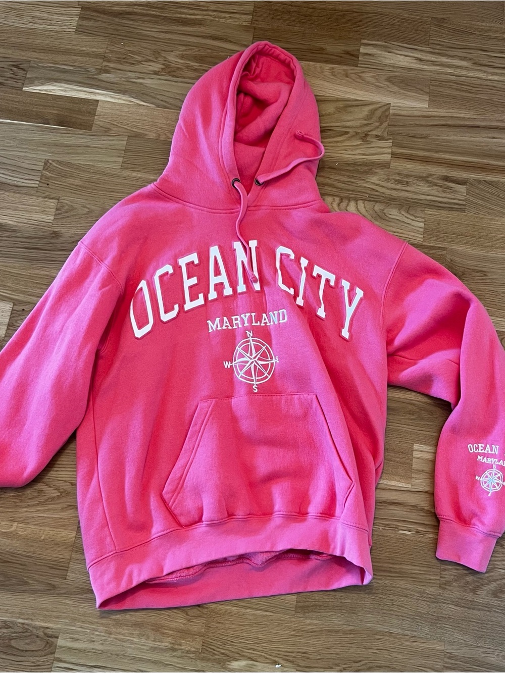 Pink Women's Hooded Pullover Sweater Vest